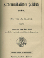 Kirchenmusikalisches Jahrbuch 1889