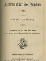 Kirchenmusikalisches Jahrbuch 1894