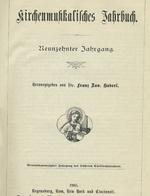 Kirchenmusikalisches Jahrbuch 1905