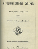 Kirchenmusikalisches Jahrbuch 1907