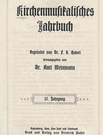 Kirchenmusikalisches Jahrbuch 1910