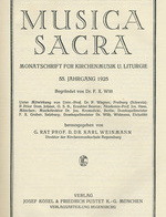 Musica sacra 1925 / 08-09