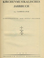 Kirchenmusikalisches Jahrbuch 1930