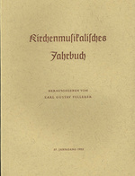 Kirchenmusikalisches Jahrbuch 1953
