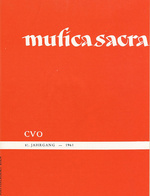 Musica sacra 1961 / 08-09