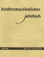 Kirchenmusikalisches Jahrbuch 1979