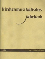 Kirchenmusikalisches Jahrbuch 1986