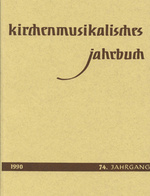 Kirchenmusikalisches Jahrbuch 1990