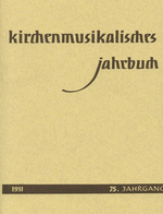 Kirchenmusikalisches Jahrbuch 1991