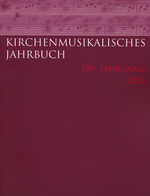 Kirchenmusikalisches Jahrbuch 2016